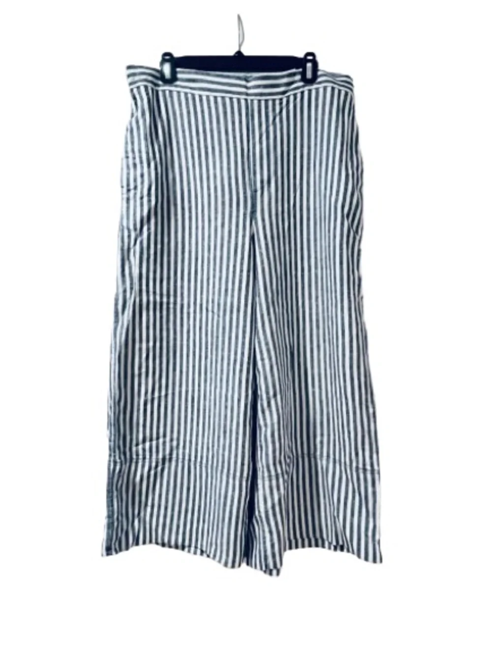🆕- Banana Republic- WIDE-LEG HIGH-RISE LINEN-BLEND CROPPED PAN. Size: Large